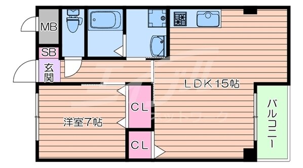 暁ハイツの物件間取画像